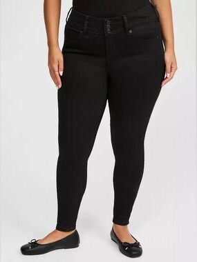 Torrid High Rise Black Jegging Skinny Jeans Size 14T Casual Preppy Staple Piece